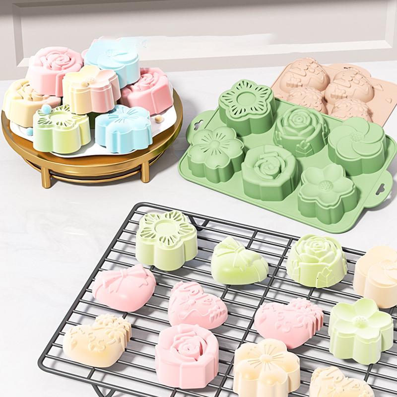 قالب سيليكون على شكل زهرة، 6 ت - مراجعة Soap Making Jelly وسعره